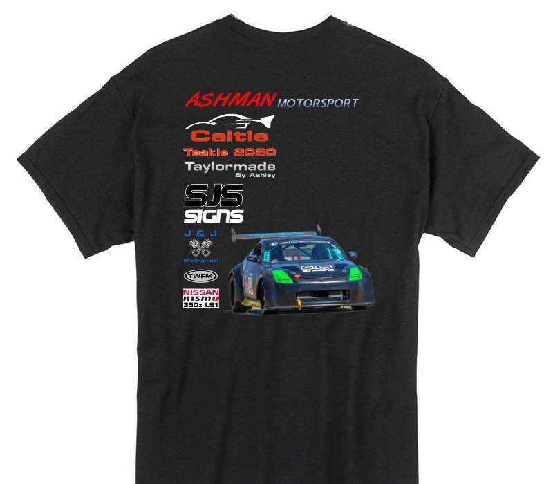 Custom Gildan 100% Cotton Black T-Shirt