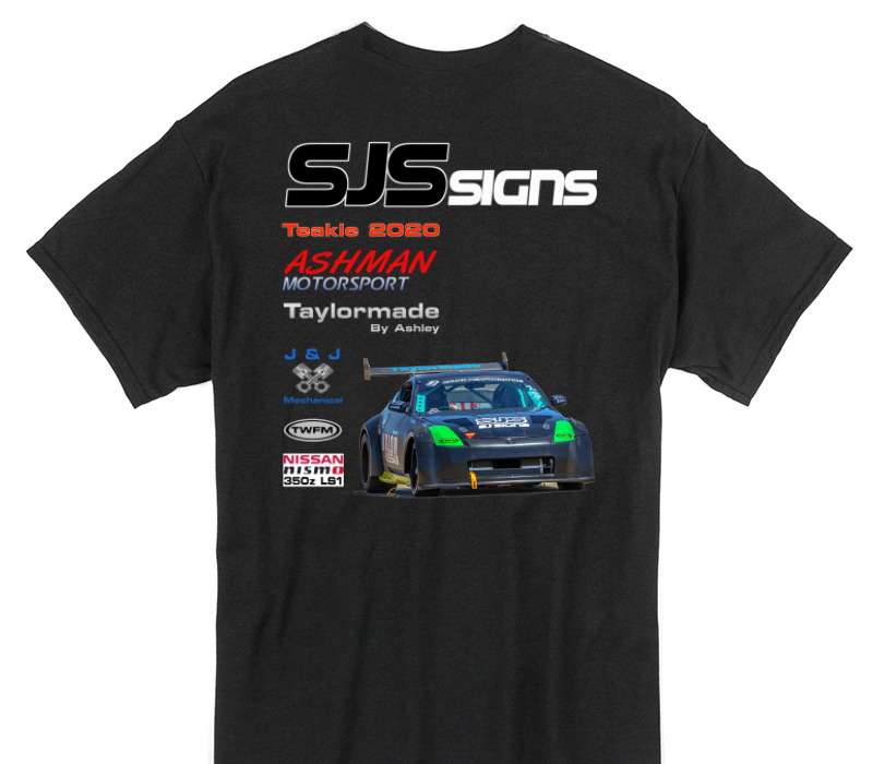 Custom Gildan 100% Cotton Black T-Shirt
