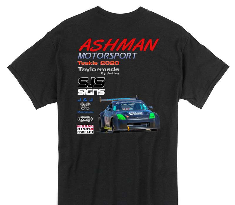 Custom Gildan 100% Cotton Black T-Shirt