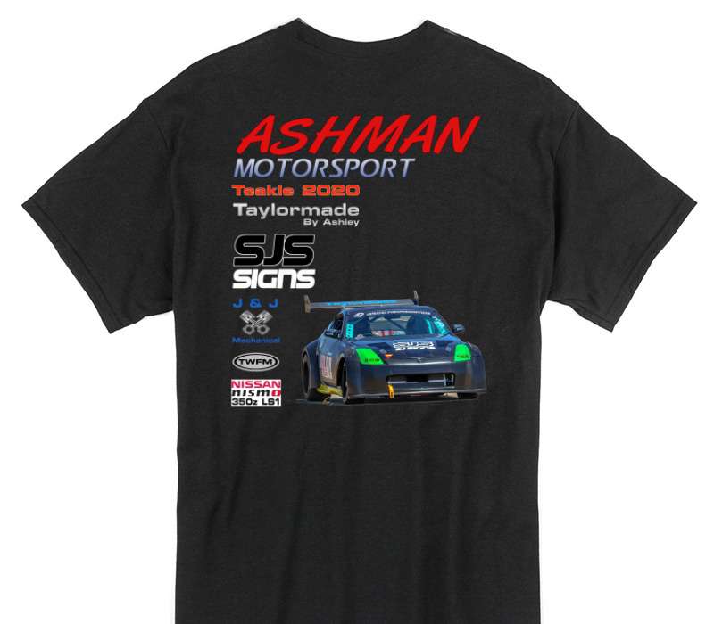 Custom Gildan 100% Cotton Black T-Shirt
