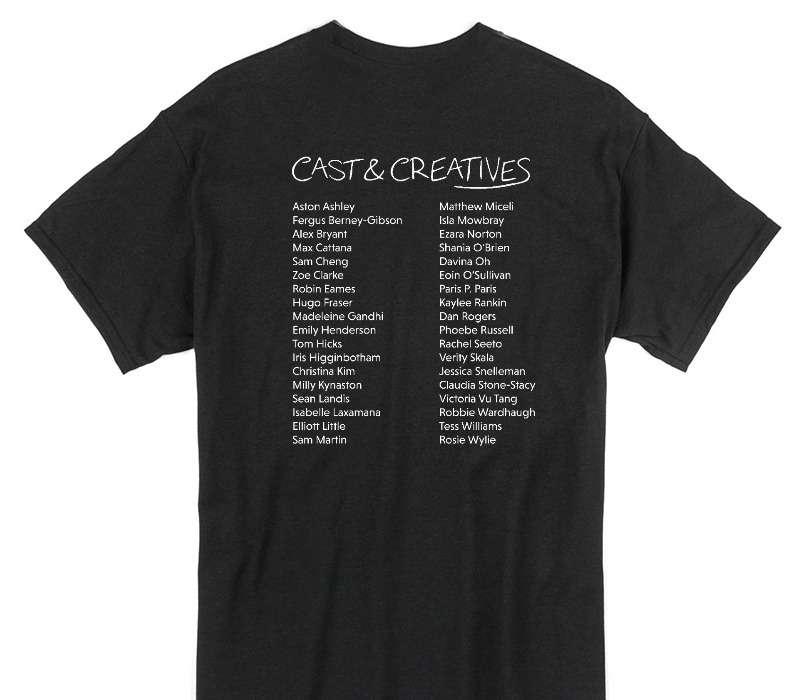 Custom Gildan 100% Cotton Black T-Shirt