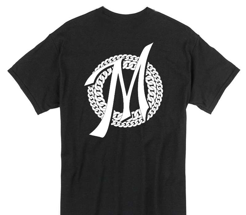 Custom Gildan 100% Cotton Black T-Shirt