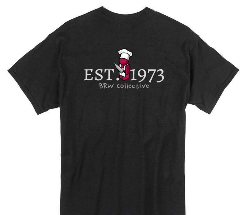 Custom Gildan 100% Cotton Black T-Shirt