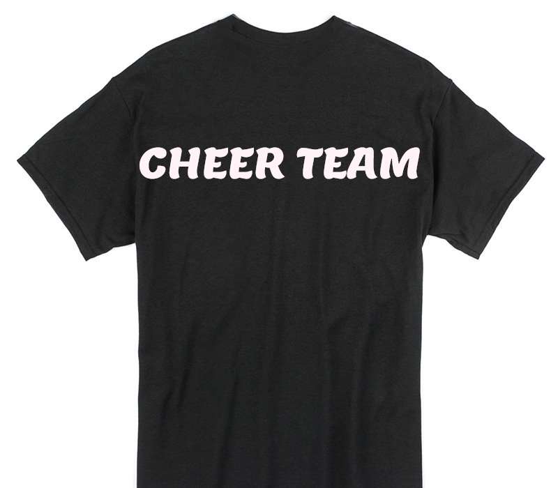 Custom Gildan 100% Cotton Black T-Shirt