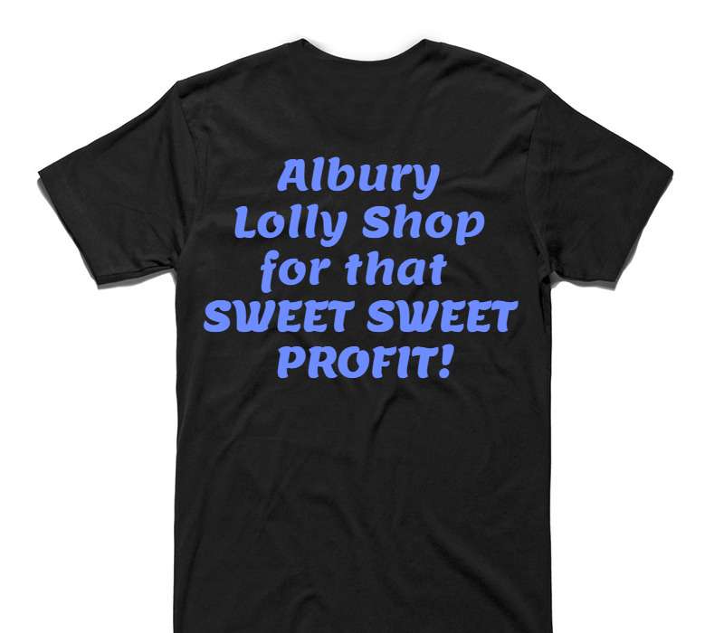 Custom AS Colour 100% Cotton Black T-Shirt