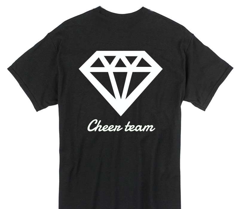 Custom Gildan 100% Cotton Black T-Shirt