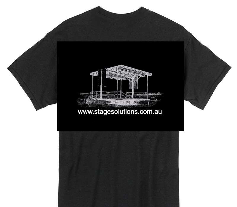 Custom Gildan 100% Cotton Black T-Shirt