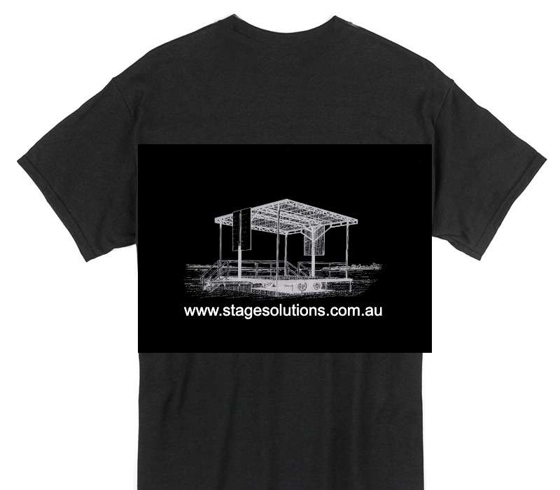 Custom Gildan 100% Cotton Black T-Shirt