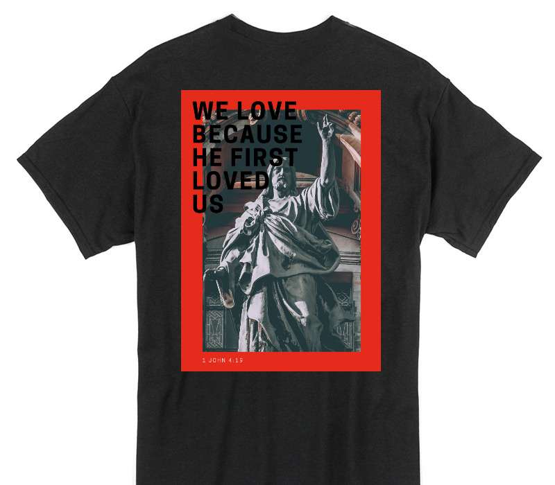 Custom Gildan 100% Cotton Black T-Shirt