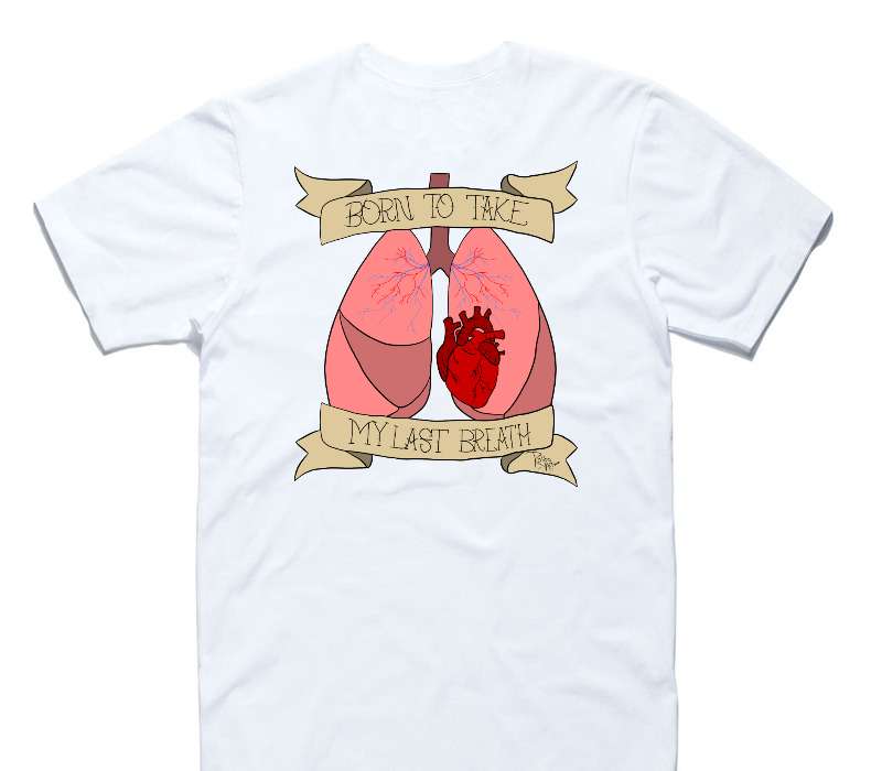 Custom AS Colour 100% Cotton White T-Shirt