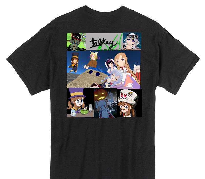 Custom Gildan 100% Cotton Black T-Shirt