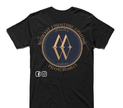 Custom AS Colour 100% Cotton Black T-Shirt