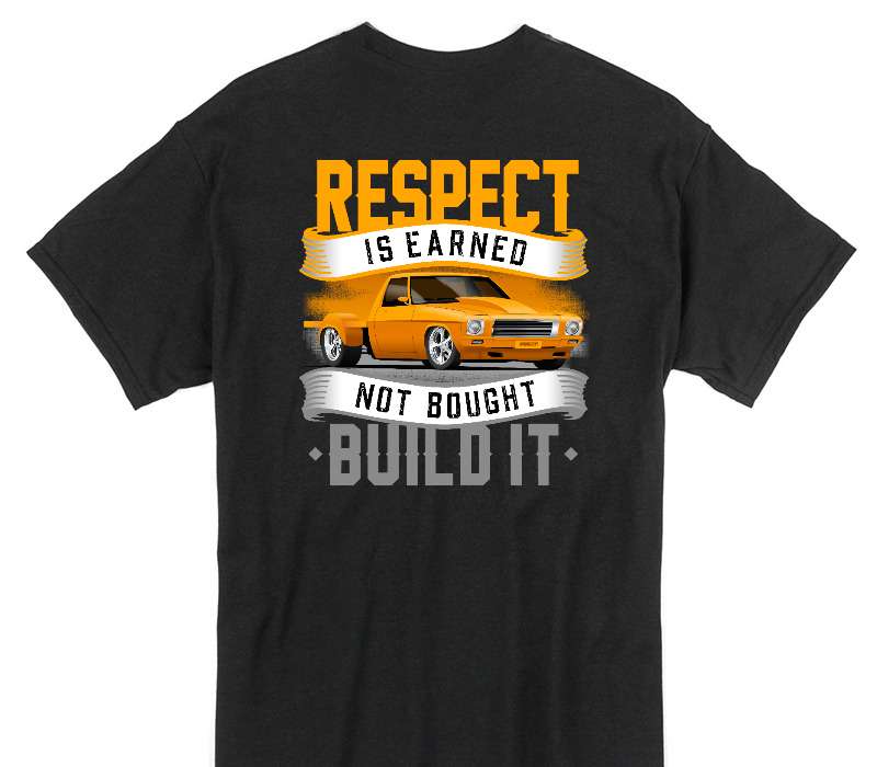 Custom Gildan 100% Cotton Black T-Shirt