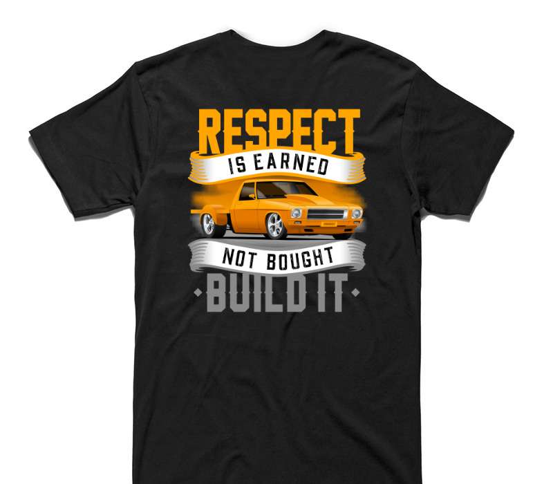 Custom AS Colour 100% Cotton Black T-Shirt