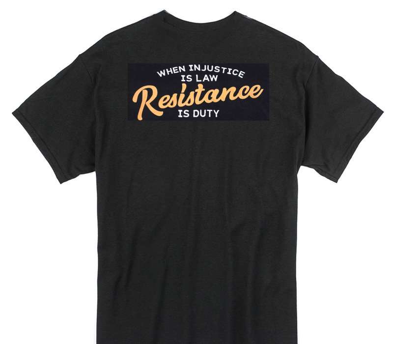 Custom Gildan 100% Cotton Black T-Shirt