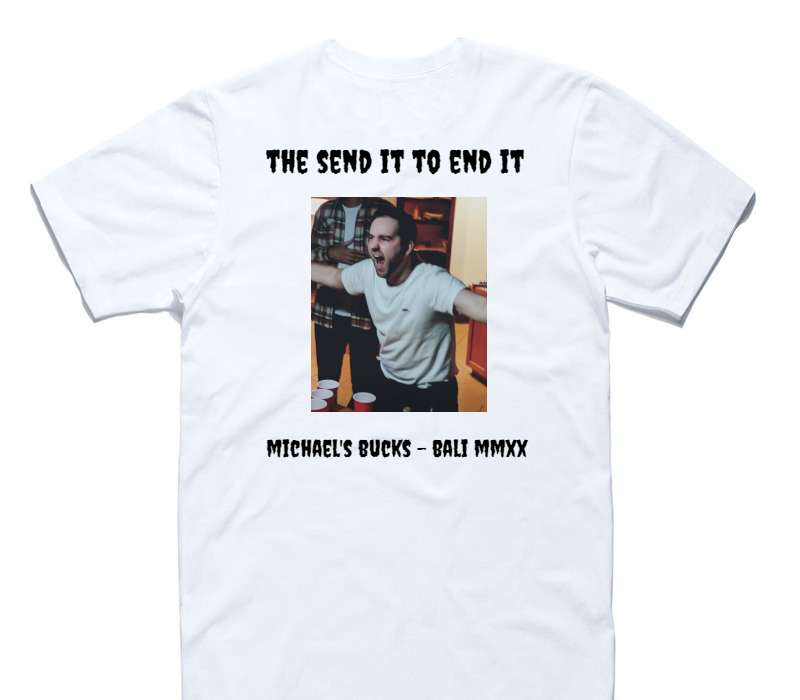 Custom AS Colour 100% Cotton White T-Shirt