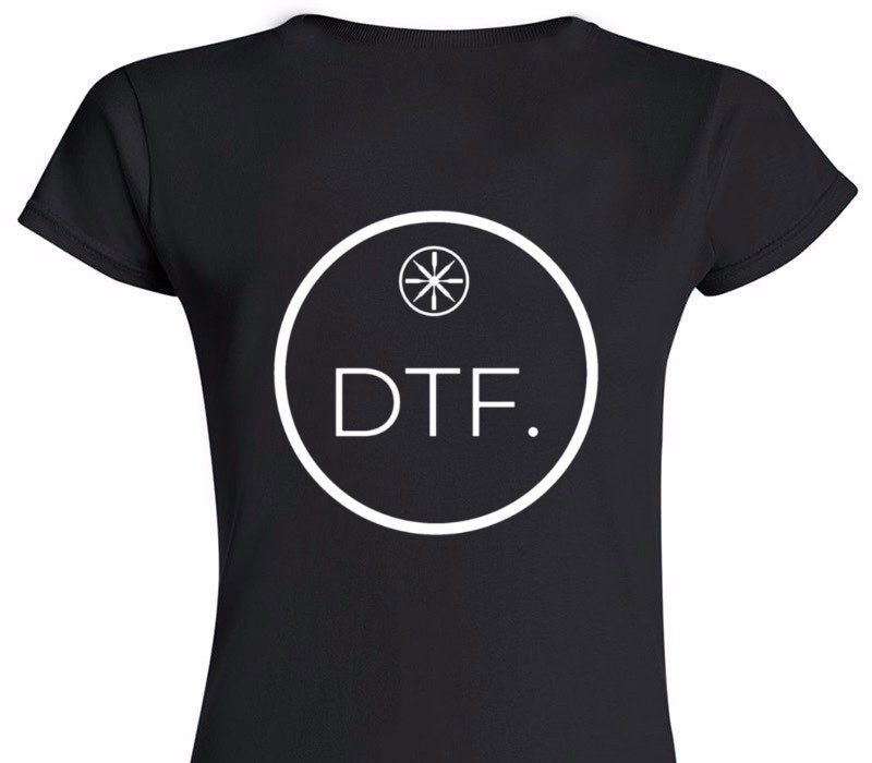 Custom Womens Soft Style 100% Cotton Black T-Shirt
