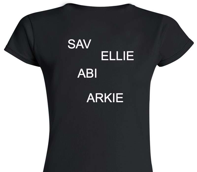 Custom Womens Soft Style 100% Cotton Black T-Shirt