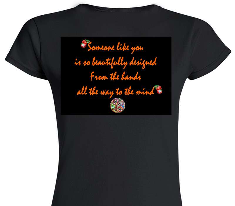 Custom Womens Soft Style 100% Cotton Black T-Shirt