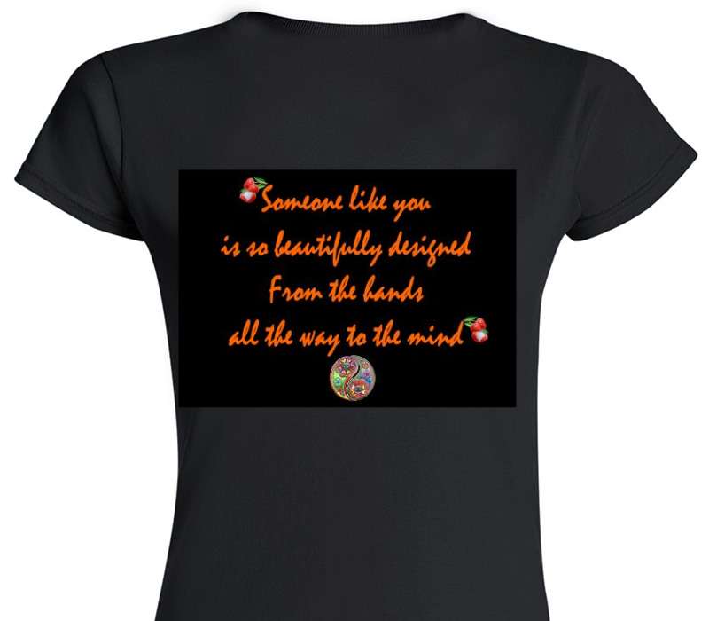 Custom Womens Soft Style 100% Cotton Black T-Shirt