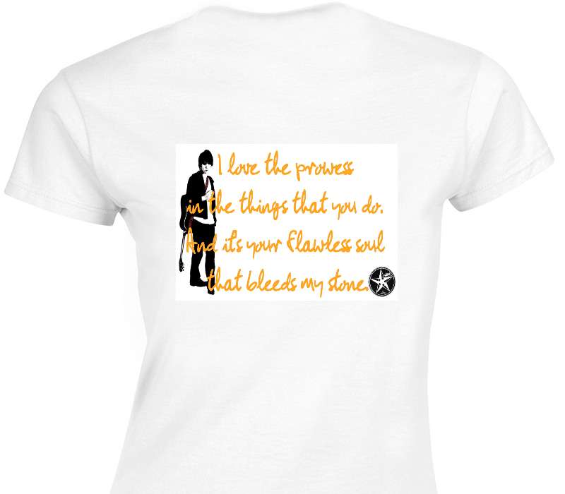 Custom Womens Soft Style 100% Cotton White T-Shirt