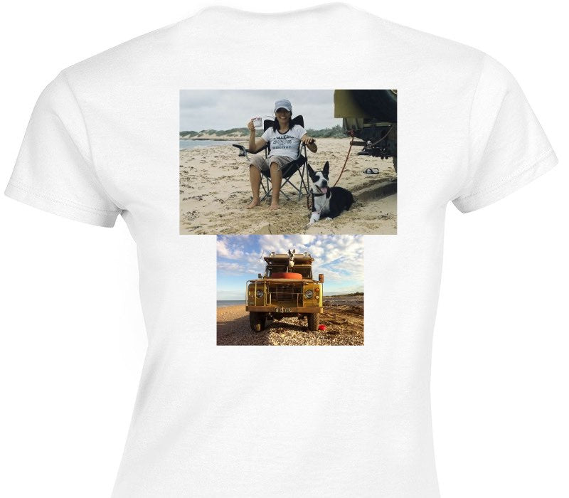 Custom Womens Soft Style 100% Cotton White T-Shirt