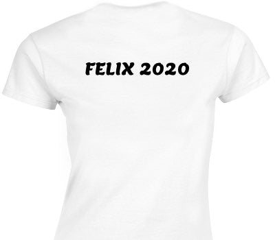 Custom Womens Soft Style 100% Cotton White T-Shirt