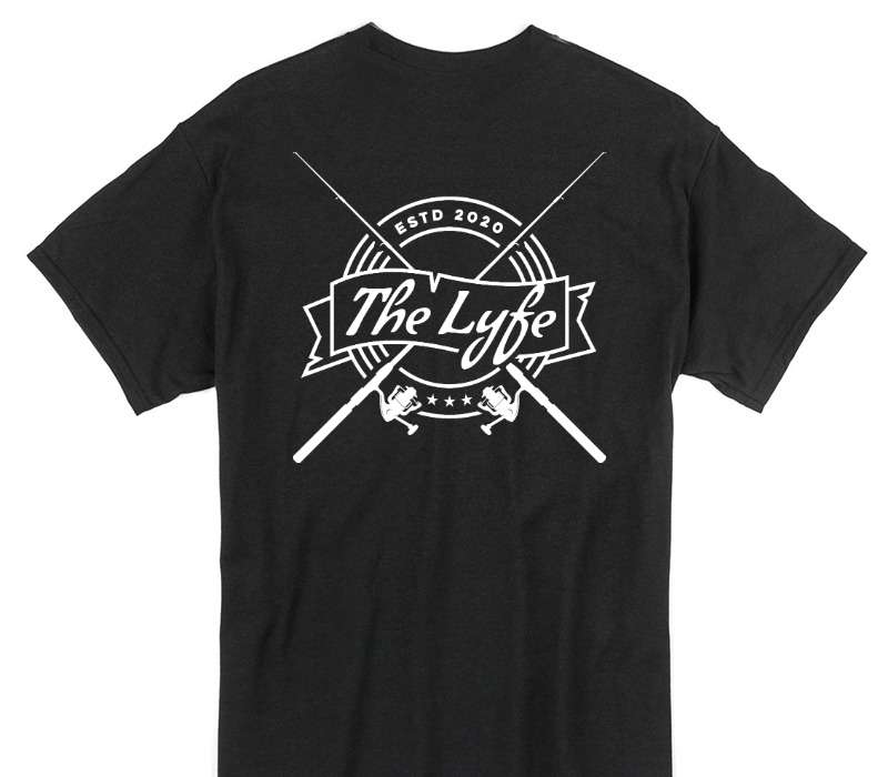 Custom Gildan 100% Cotton Black T-Shirt