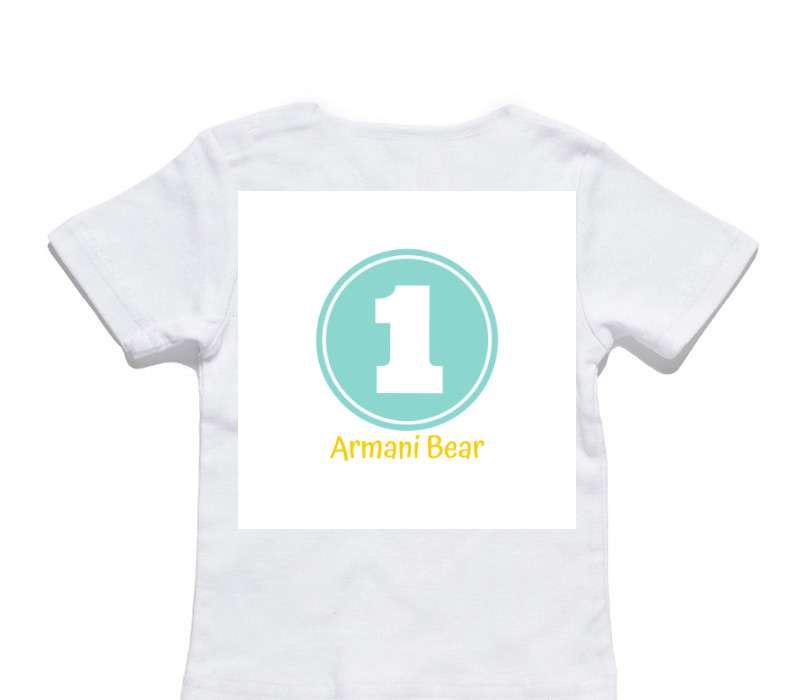 Custom AS Colour White Baby T-Shirt