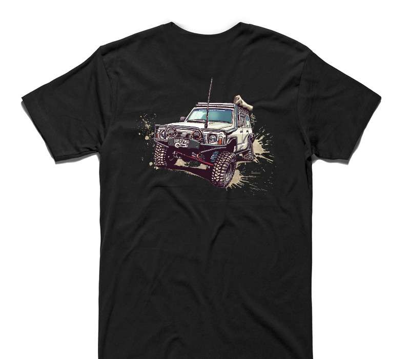 Custom AS Colour 100% Cotton Black T-Shirt