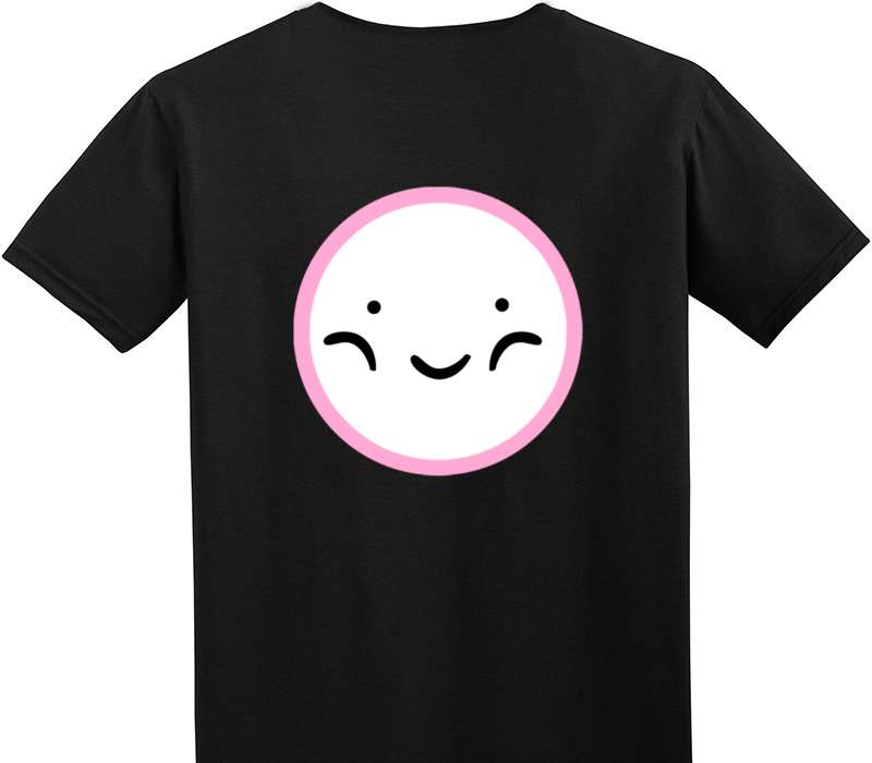 Custom Adult Soft Style 100% Cotton Black T-Shirt
