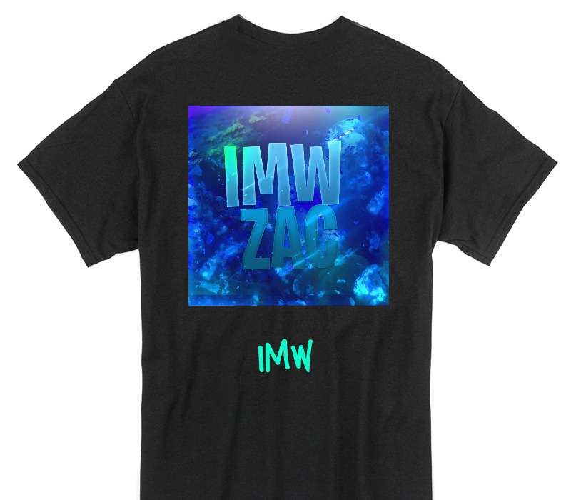 Custom Gildan 100% Cotton Black T-Shirt