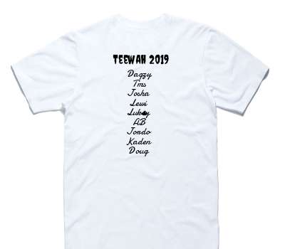 Custom AS Colour 100% Cotton White T-Shirt