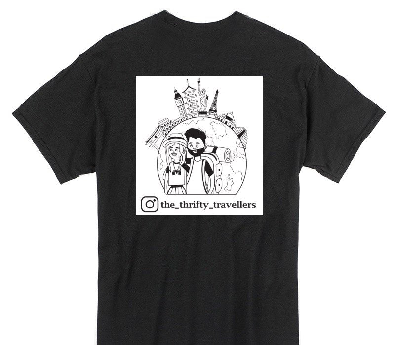 Custom Gildan 100% Cotton Black T-Shirt