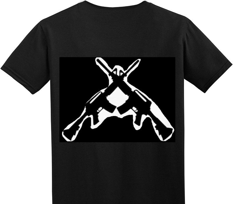 Custom Adult Soft Style 100% Cotton Black T-Shirt