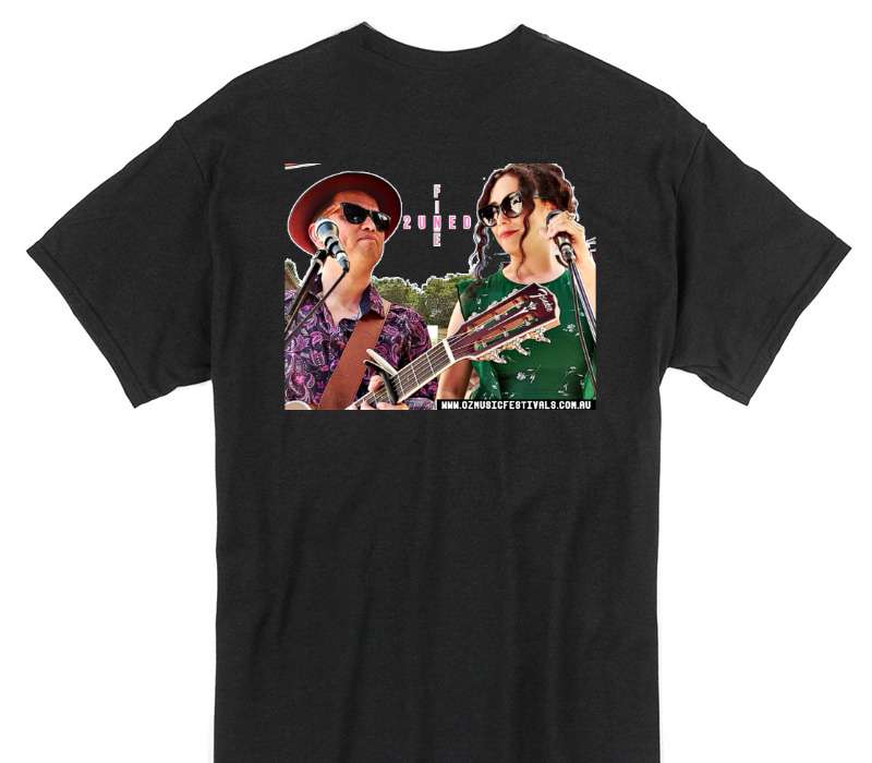 Custom Gildan 100% Cotton Black T-Shirt