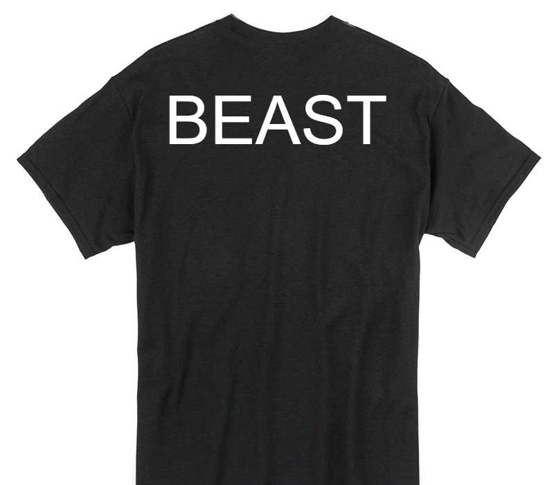 Custom Gildan 100% Cotton Black T-Shirt