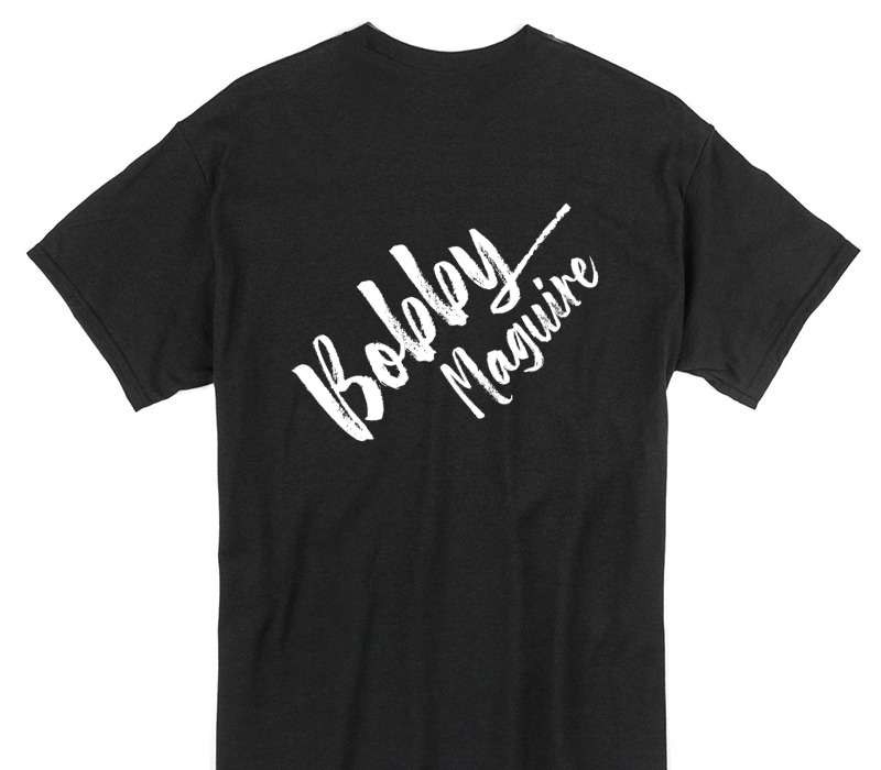 Custom Gildan 100% Cotton Black T-Shirt