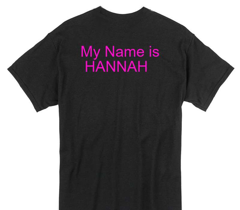 Custom Gildan 100% Cotton Black T-Shirt