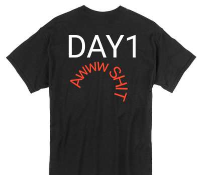 Custom Gildan 100% Cotton Black T-Shirt