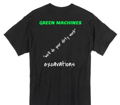 Custom Gildan 100% Cotton Black T-Shirt