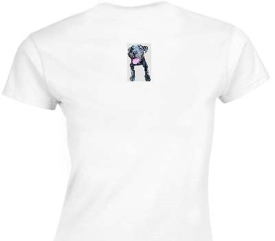 Custom Womens Soft Style 100% Cotton White T-Shirt
