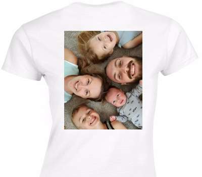 Custom Womens Soft Style 100% Cotton White T-Shirt