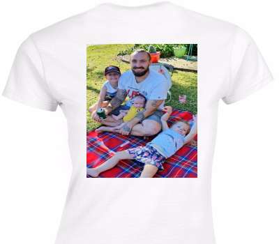Custom Womens Soft Style 100% Cotton White T-Shirt