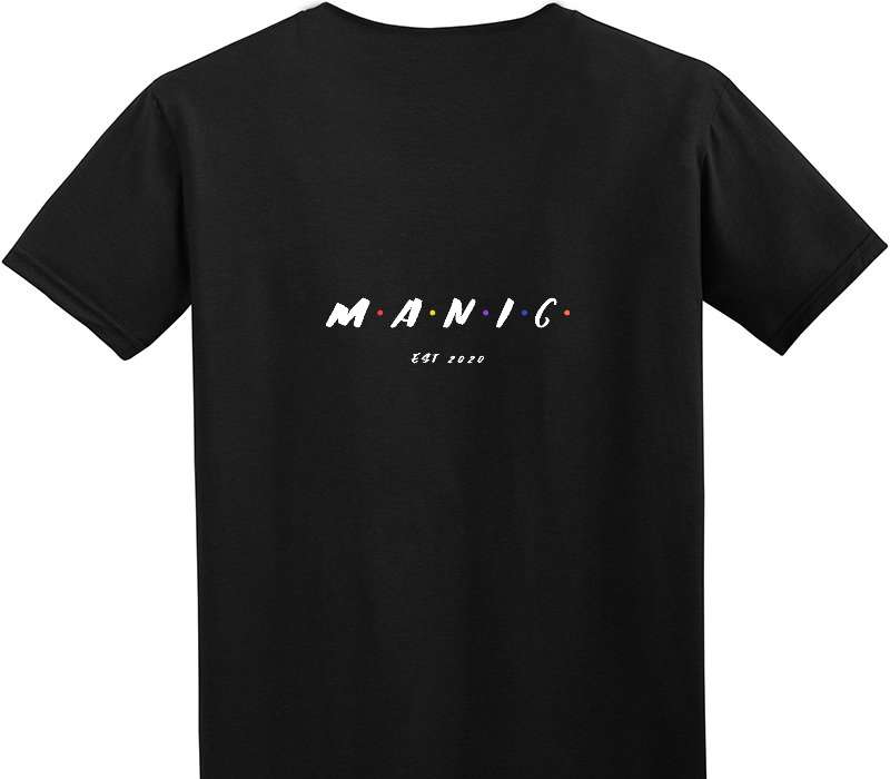 Custom Adult Soft Style 100% Cotton Black T-Shirt