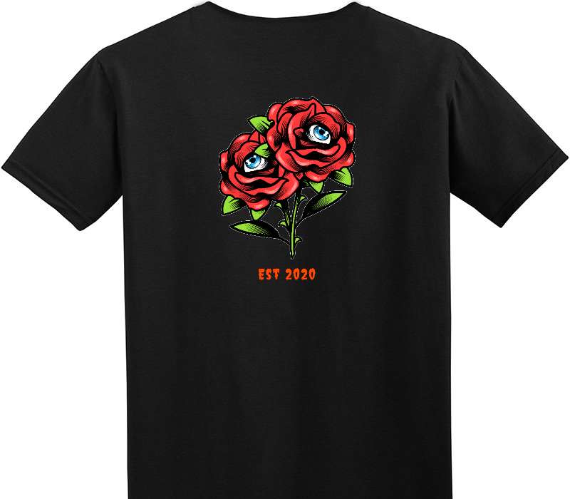 Custom Adult Soft Style 100% Cotton Black T-Shirt