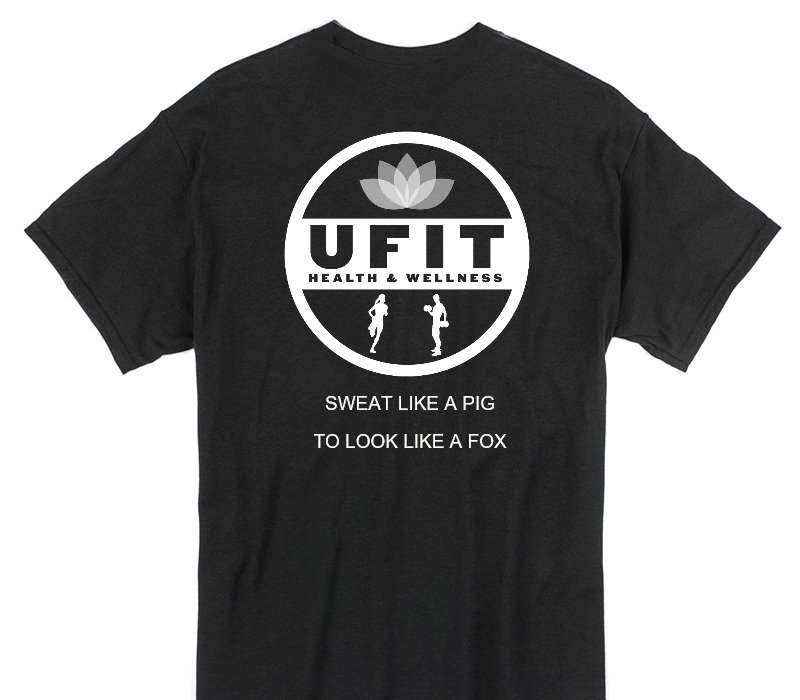 Custom Gildan 100% Cotton Black T-Shirt