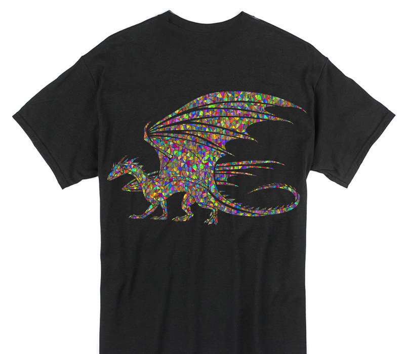 Custom Gildan 100% Cotton Black T-Shirt