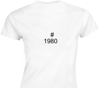 Custom Womens Soft Style 100% Cotton White T-Shirt