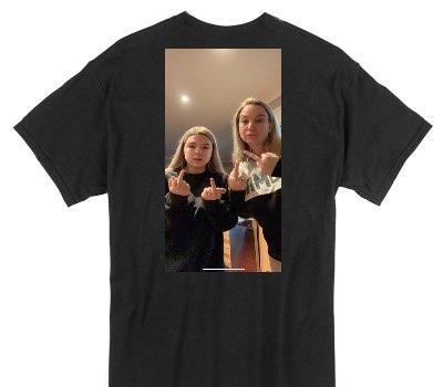 Custom Gildan 100% Cotton Black T-Shirt
